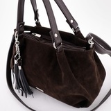 Сумка Саломея 607 эко-замша кофе