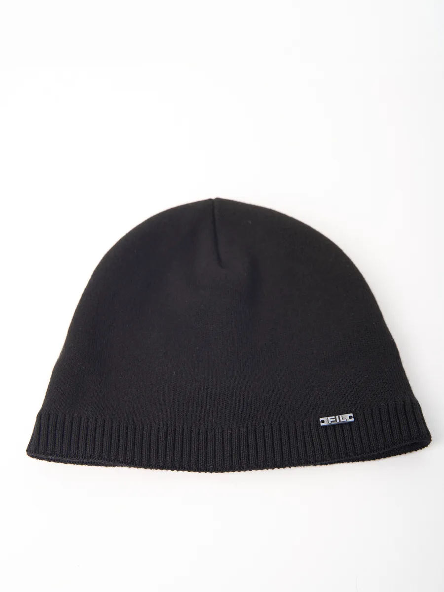 Шапка зимняя на флисе вязаная осень