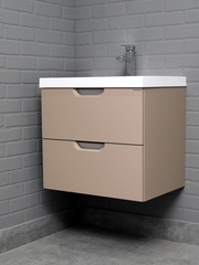 Тумба подвесная под умывальник Дюна 60 Латте В2
