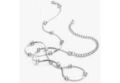 Колье цепочка длинная с логотипами CHANEL