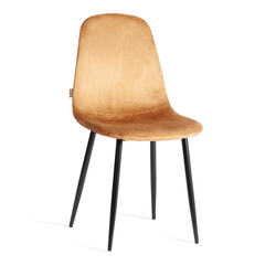 Стул Бриз/BREEZE (mod. 4724) металл черный /велюр коричневый