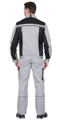 Костюм Nerss-ПРАКТИК куртка, п/к св. серый с черным