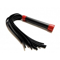 Плеть из эко-кожи чёрно-красная