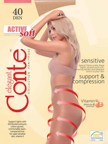 Conte Колготки жен. Conte ACTIVE SOFT 40,  p.3 nero