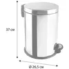 FIXSEN FX-34024O Ведро с крышкой плавного закрывания Fixsen Hotel 12 л (FX-34024O)