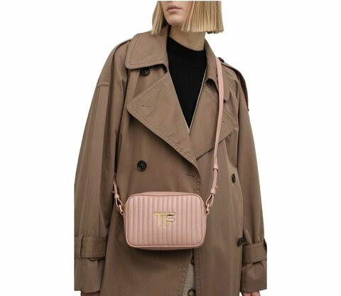 Сумка Tom Ford Camera бежевый