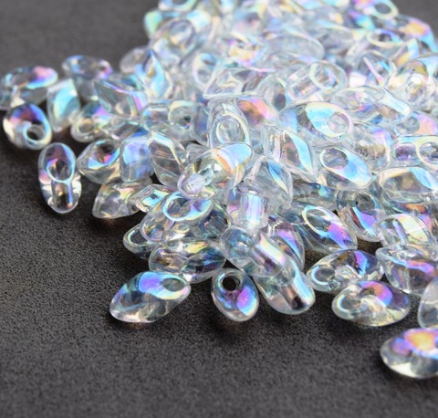 LMA-0250 Бисер-лепестки Миюки/Miyuki long Magatama Crystal AB