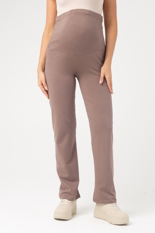Спортивные брюки для беременных 15838 капучино