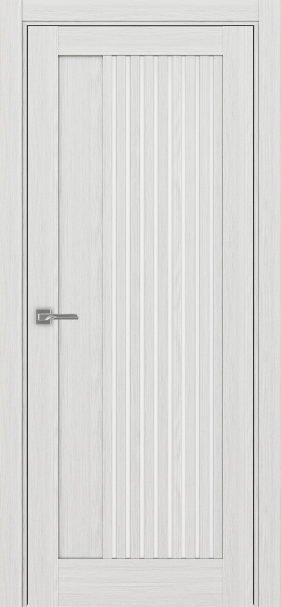 Дверь межкомнатная Оптима Порте Турин 544.12, цвет серебристый ясень, экошпон, стекло мателюкс