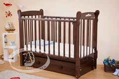 С 579 Кровать детская "Артем"  накладка №6 (Шарлотта) (белый)