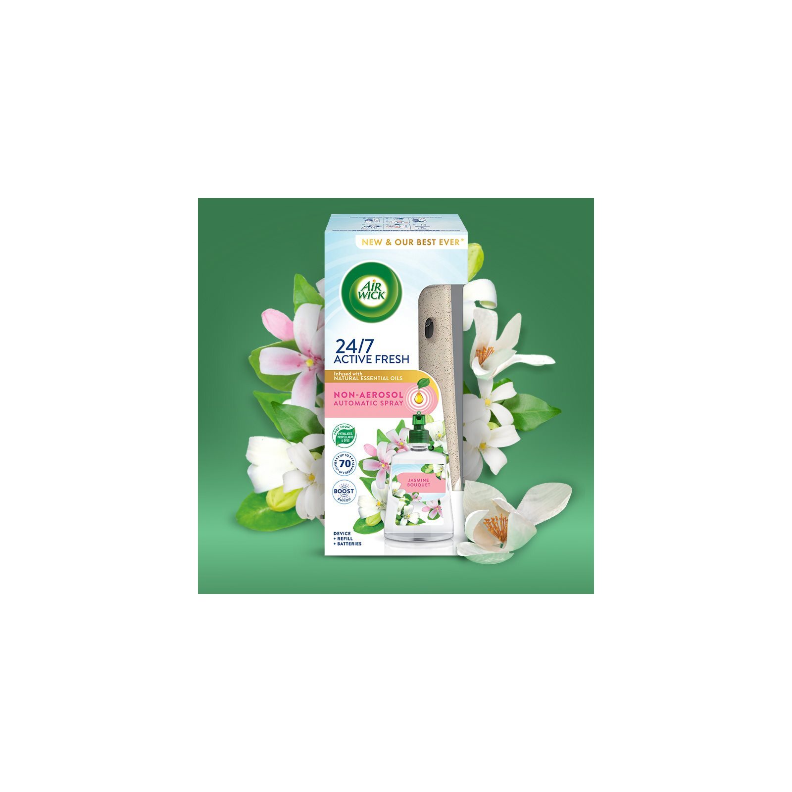 Air Wick Active Fresh Jasmine Bouquet air freshener refill