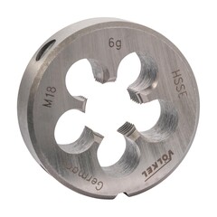 Плашка М18х2,5 DINEN22568 HSSE 6g 45х18мм Volkel 57462