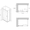 Abber AG30160B-S60B Душевой уголок, 160x60x195, цвет: чёрный