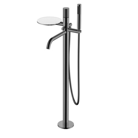 Boheme 129-SGM.2 Смеситель STICK напольный Shine Gun Metal c ручкой TOUCH