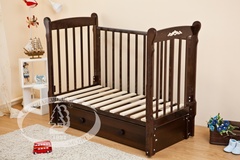 С 579 Кровать детская "Артем"  накладка №6 (Шарлотта) (белый)