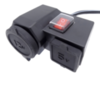 Универсальная розетка 2xUSB+12V на руль