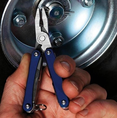Мультитул-брелок Leatherman Squirt PS4 Blue, 9 функций (831230) цвет синий | Multitool-Leatherman.Ru