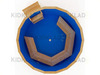 Купель круглая из кедра с пластиковой вставкой ПРЕМИУМ, h100/Ø100/4 см