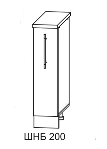 СБ 200 Шкаф нижний бутылочница