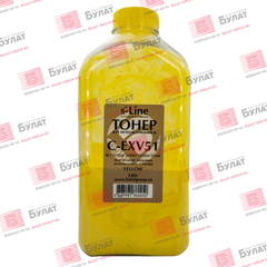 Тонер БУЛАТ s-Line C-EXV51 для Canon iR C5535 (Жёлтый, банка 340 г), для полной заправки использовать 2 банки