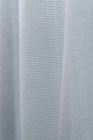 Тюль-сеточка 275x320см Garda Decor Roma серая однотонная на шторной ленте