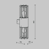 Настенный светильник Maytoni Barrel O453WL-02GF