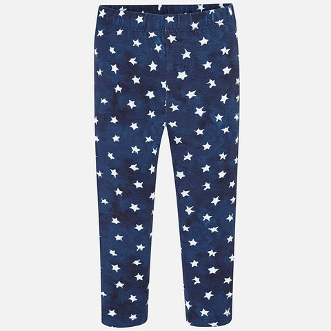 Синие легинсы со звездами для девочки Mayoral
