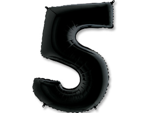 Цифра "5" Чёрный
