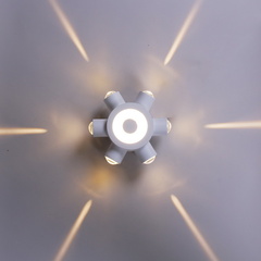 Светильник светодиодный настенный 86973-9.2-007U LED2W+6*1W WT Белый без Пульта