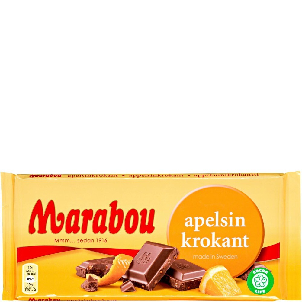 Marabou Apelsinkrokant Suklaalevy 200G – купить за 507 ₽ с доставкой из  Финляндии