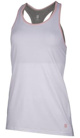 Топ теннисный K-Swiss Hypercourt Express Tank W - white/light grey melange