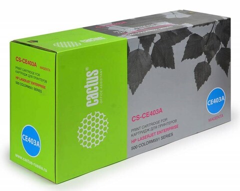 Картридж лазерный Cactus CS-CE403A CE403A пурпурный (6000стр.) для HP CLJ M551