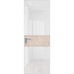 Алюминиевая дверь 5AGК кромка матовая остеклённая