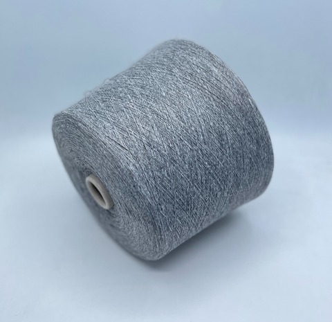 Бобинная пряжа (пр.Италия),1500м/100гр, 80% шерсть, 20% полиамид , цвет-Серый меланж, арт.31218