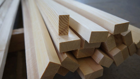 Рейка деревянная 20 х 50 х 3000 сухая массив