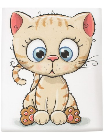 Детская пеленка с рисунком "Котик"