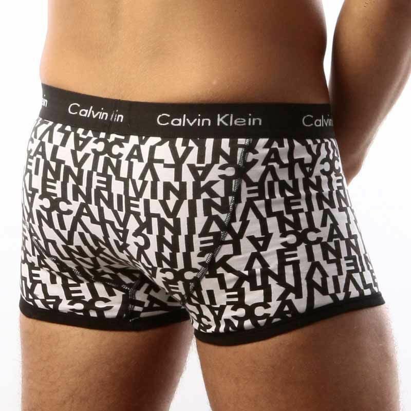 Мужские трусы хипсы Calvin Klein 365 print Color Letters Black