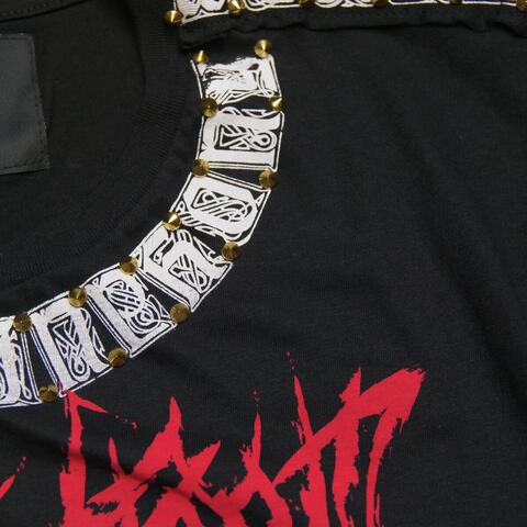 The Saints Sinphony | Футболка мужская ROSE FROM THE DEAD TEE BLACK STN003 клёпки спереди