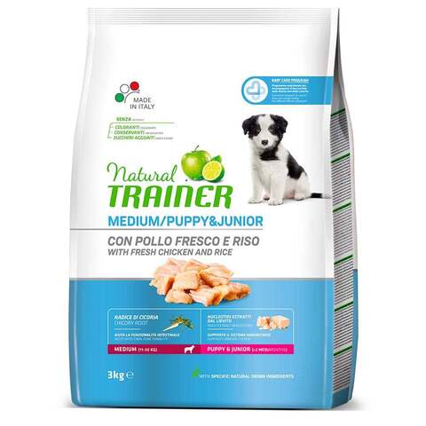 Trainer Natural Medium Puppy&Junior сухой корм д/щенков/юниоров средних пород 3 кг