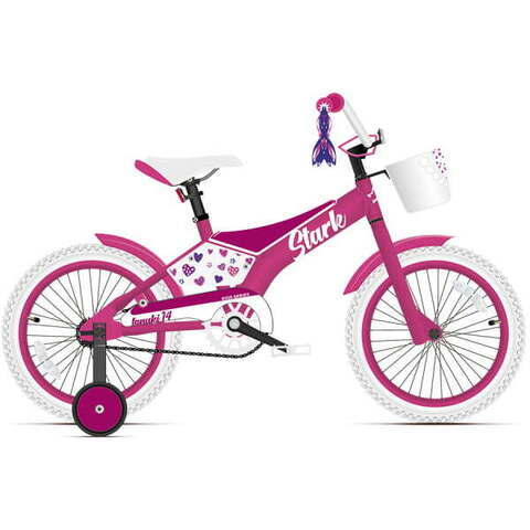 Велосипед Stark'21 Tanuki 14 Girl розовый/фиолетовый