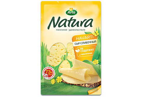 Сыр "Сливочный" Arla Natura, нарезка, 150г