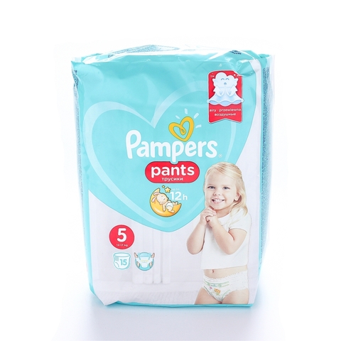 Подгузники-трусики PAMPERS Pants Junior 12-18 кг 15 шт РОССИЯ