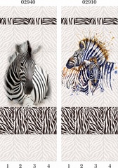 Панель ПВХ фотопечать 3D Panda Зебра 2700х250 мм