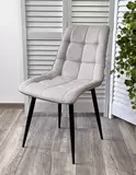 фото 2 Стул CHIC VF-19/ VF-20 светло-серый/ серый/ черный каркас, ткань М-City на profcook.ru