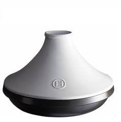 Тажин Emile Henry Delight черно-белый 33 см 4 л