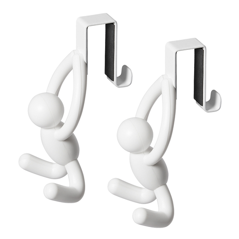 Набор из 2 надверных крючков Buddy белый Umbra