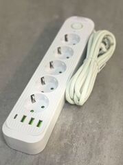 Сетевой удлинитель AC-5W USB3+1TypeC1-2M