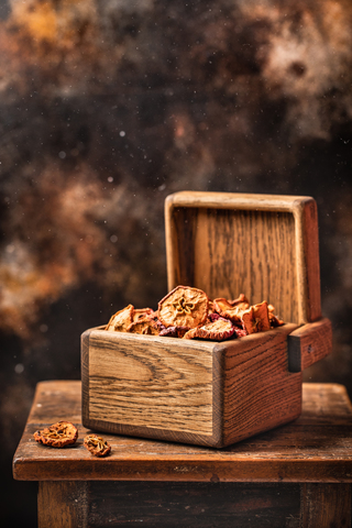 Large Cube Light Oak Storage Box