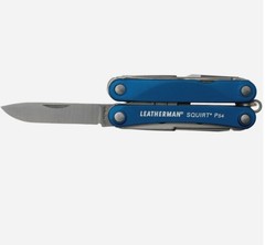 Мультитул-брелок Leatherman Squirt PS4 Blue, 9 функций (831230) цвет синий | Multitool-Leatherman.Ru