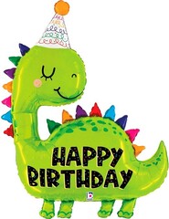 Г Фигура, Динозаврик в колпачке, Happy Birthday, 52